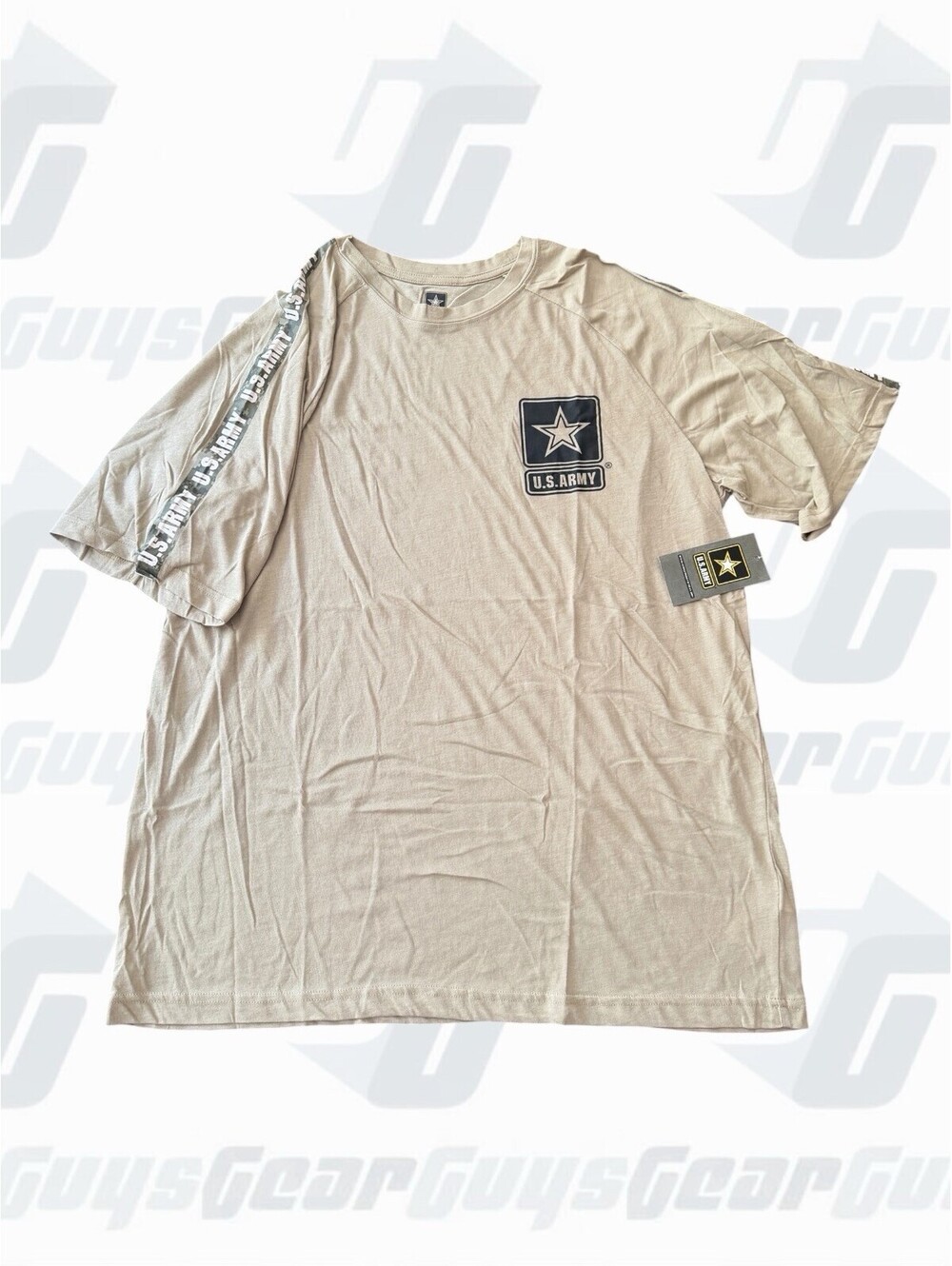 U.S. Army Tan Graphic Logo Crew Neck Short Sleeve T-Shirt 1XL Big & Tall